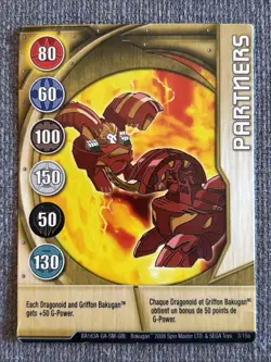 Bakugan Battle Brawlers Partners Gold 🥇Gate Card Dragonoid Griffon 3/15a - Image 3