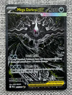 Mega Darkrai ex 116/084 Pitch Black Special Illustration Rare Pokemon Card - Image 1