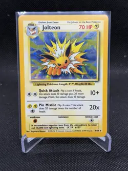 Jolteon 4/64 No Symbol Jungle Set - Holo Pokemon Card - NM - Image 1