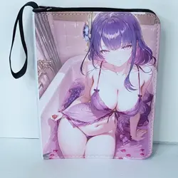 Raiden Yae Miko Bath Card Binder 3-Ring Anime Waifu Redemption 10 In Folder - Image 1