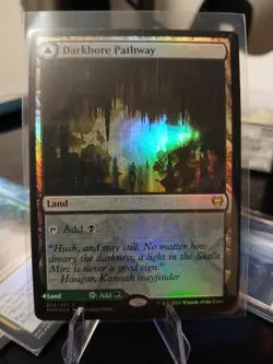Darkbore Pathway Foil Card MTG Magic: The Gathering Kaldheim - Image 1