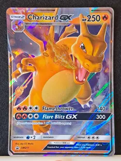 Charizard GX Sm211 Sun & Moon Black Star Promo Pokemon Card NM - Image 2
