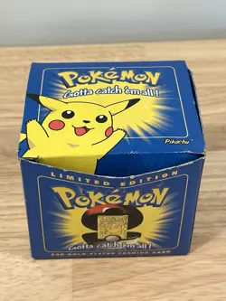 Pokemon Burger King 23k Gold Plated Trading Card PIKACHU With Box+ Certificate - Image 3