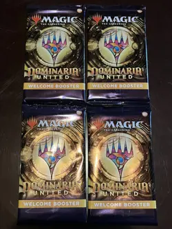 Magic The Gathering: Dominaria United - Welcome Booster Pack (LOT x4) *SEALED* - Image 1