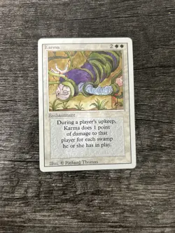 MTG 1x Karma x1 LP Revised Edition - Image 1