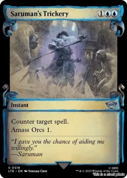 Magic the Gathering | Saruman's Trickery (Showcase Scrolls) [LTR - 519]LP - Image 1