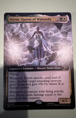 Storm, Queen of Wakanda (Extended Art) Commander: Marvel Super Heroes Mtg M/NM - Image 1