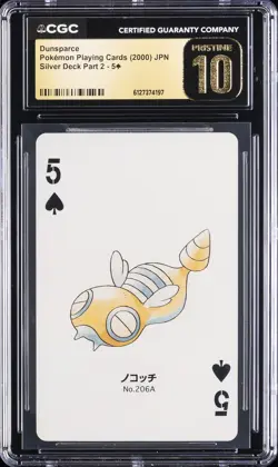 2000 POKEMON PLAYING CARDS JAPANESE DUNSPARCE CGC 10 PRISTINE - Image 1