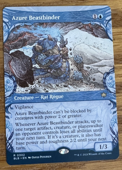 MTG Bloomburrow, Azure Beastbinder - Borderless - Image 1