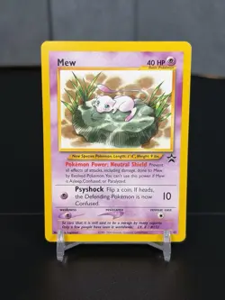 Mew Lily Pad Black Star Promo #47 Pokemon TCG WOTC Vintage 2000 League - MP - Image 1