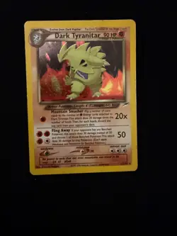 Pokemon Dark Tyranitar Holo Rare Neo Destiny 11/105 Lightly Played - Image 1