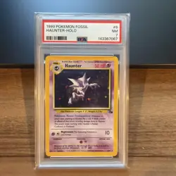 1999 Pokemon Haunter 6/62 Fossil Holo PSA 7 - Image 1