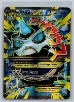 M Glalie EX 156/162 Ultra Rare BREAKthrough Pokemon Holo Moderately Played - Image 1