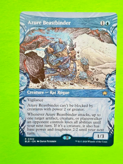 MTG Bloomburrow - Azure Beastbinder - Showcase - Image 1