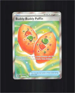 Buddy-Buddy Poffin 167/132 Ultra Rare Mega Evolution Pokemon Holo Near Mint - Image 1