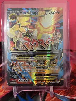 Pokemon TCG M Camerupt EX #XY198 Ultra Rare Black Star Promo Card FA LP - Image 1