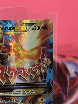 Pokemon TCG M Camerupt EX #XY198 Ultra Rare Black Star Promo Card FA LP - Image 3