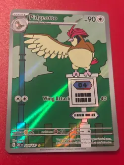 Pokemon Pidgeotto TCG SV03 Obsidian Flames Holo Illustration Rare 208/197 LP - Image 1