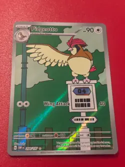 Pokemon Pidgeotto TCG SV03 Obsidian Flames Holo Illustration Rare 208/197 LP - Image 2