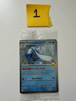 Pokemon Pitch Black Primarina 20/84 Cosmos Holo Promo Barnes Noble, Hot Topic 1 - Image 1