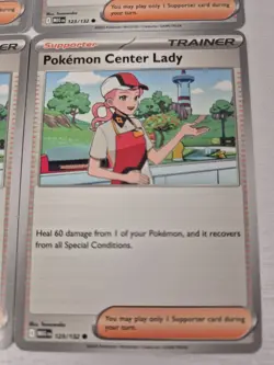 4x Pokemon Center Lady 123/132 Playset Pokemon TCG Deck Building Mega Evolution - Image 2
