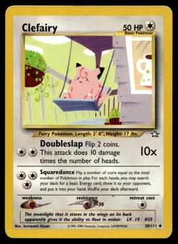 Clefairy 30/111 Uncommon Neo Genesis Pokemon Unlimited Lightly Played - Image 1