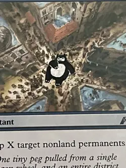 SNORLAX Custom Artwork Pokemon MTG Gridlock Gatecrash NM Signed Brandon Olterman - Image 1