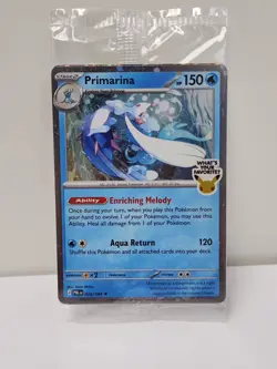 Pokemon TCG Primarina Sealed ‘What’s Your Favorite’ Promo - Barnes&Noble - Image 1
