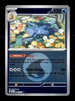 Golduck (Energy Symbol Pattern) 040/217 Ascended Heroes Pokemon Reverse Holo NM - Image 1