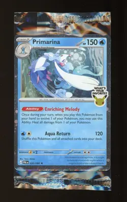 Pokemon TCG Primarina 020/084 Sealed Barnes & Noble 30th Pitch Black Promo - Image 1