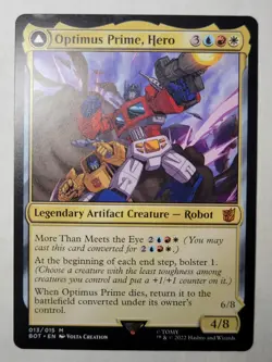 Optimus Prime, Hero TRANSFORMERS Regular Universes Beyond Mythic UB BOT mtg NM/M - Image 1