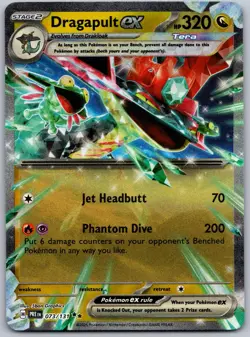 2025 Pokemon Prismatic Evolutions Dragapult ex 073/131 Holo Double Rare Holo NM - Image 1