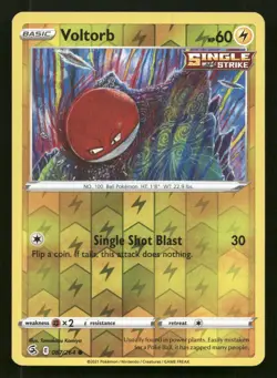 Voltorb 087/264 Fusion Strike Common Reverse Holo Near Mint - Image 1