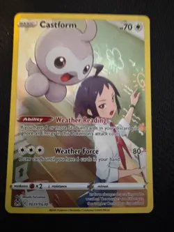 Castform TG11/TG30 Holo Lost Origin Trainer Gallery Pokemon NM A1 - Image 1