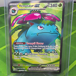 Venusaur ex 182/165 SV: Scarlet & Violet 151 Ultra Rare Holo English - Image 1