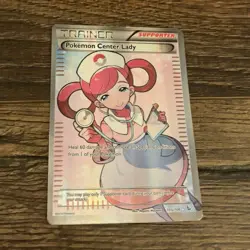 The Pokemon Company Pokemon Center Lady 105/106 XY Full Art Holo Ultra Rare - Image 1