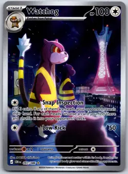 Pokemon TCG ME04: Chaos Rising Watchog 097/086 Holo NM - Image 1