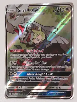 Silvally GX 227/236 Ultra Rare Cosmic Eclipse Pokemon Holo Lightly Played - Image 1