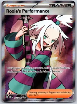 Pokemon TCG ME04: Chaos Rising Roxie's Performance 112/086 Holo NM - Image 1
