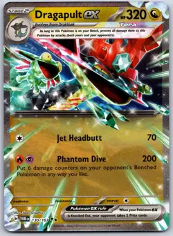 Pokemon TCG SV06: Twilight Masquerade Dragapult ex - 130/167 Holo NM - Image 1