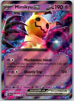 Pokemon TCG SV09: Journey Together Mimikyu ex 069/159 Holo NM - Image 1
