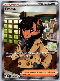 Pokemon TCG ME04: Chaos Rising Emma 107/086 Holo NM - Image 1