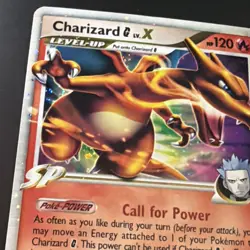 Pokemon SWIRL Diamond & Pearl Charizard G LV.X #DP45 2009 BlackStar Promo Holo - Image 2