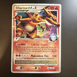 Pokemon SWIRL Diamond & Pearl Charizard G LV.X #DP45 2009 BlackStar Promo Holo - Image 3
