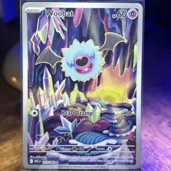 Woobat 119/086 Pokemon SV White Flare Illustration Rare Holo Near Mint Condition - Image 1