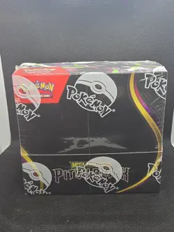 Pokemon TCG Mega Evolution Pitch Black Booster Box - Small Opening In Seal - Image 1