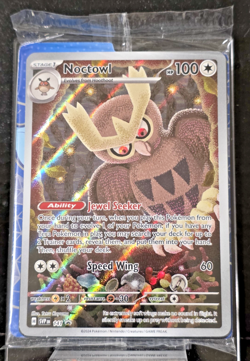 Noctowl #141 Stellar Crown ETB Promo Sealed Pokemon TCG - Image 1