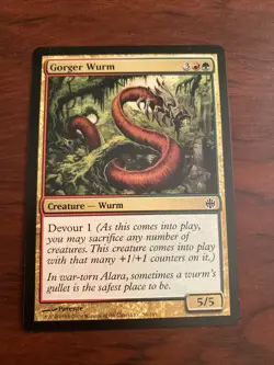 Magic the Gathering MTG Gorger Wurm Alara Reborn @465* - Image 1