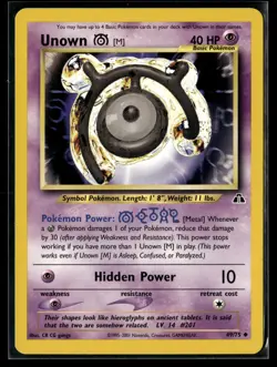Pokemon TCG Neo Discovery #49/75 Unown [M] - Image 1