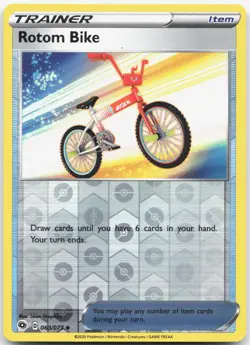 ROTOM BIKE 063/073 Champion's Path Pokemon Reverse Holo Uncommon Near Mint - Image 1